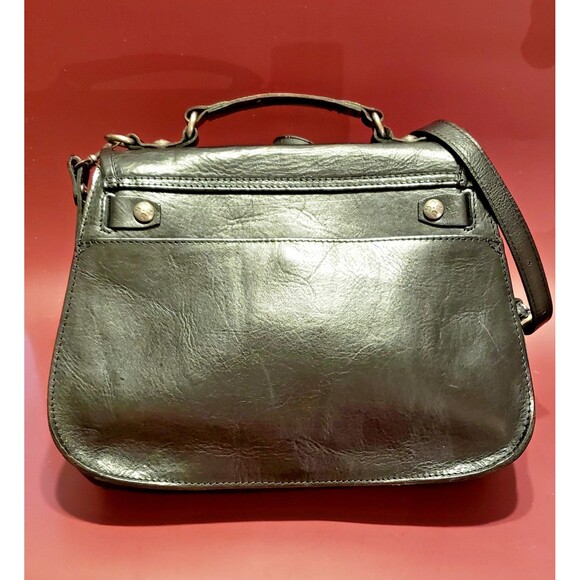 Preowned Patricia Nash Black Leather Messenger Bag -Rare, in excellent condition - Picture 3 of 7